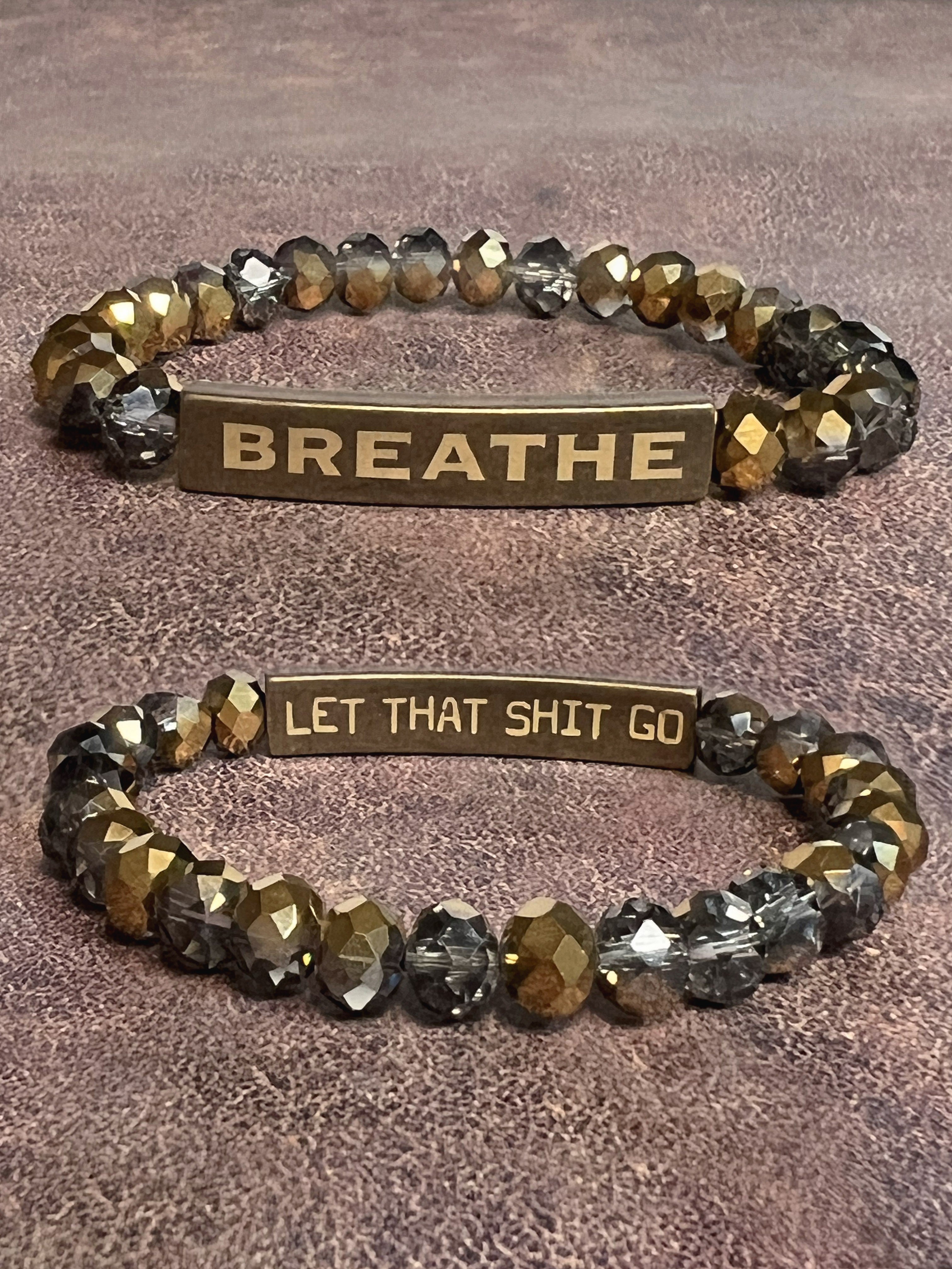 BREATHE Beaded Inspiration Bracelet