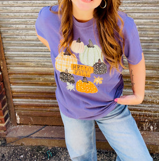 Hello Fall Pumpkin Tee