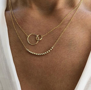 Golden Glow Layered Necklace