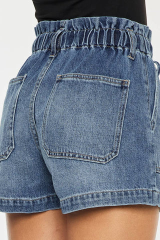 Drawstring Denim Shorts by KANCAN