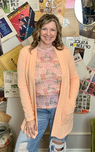 Orange Lola Cardigan