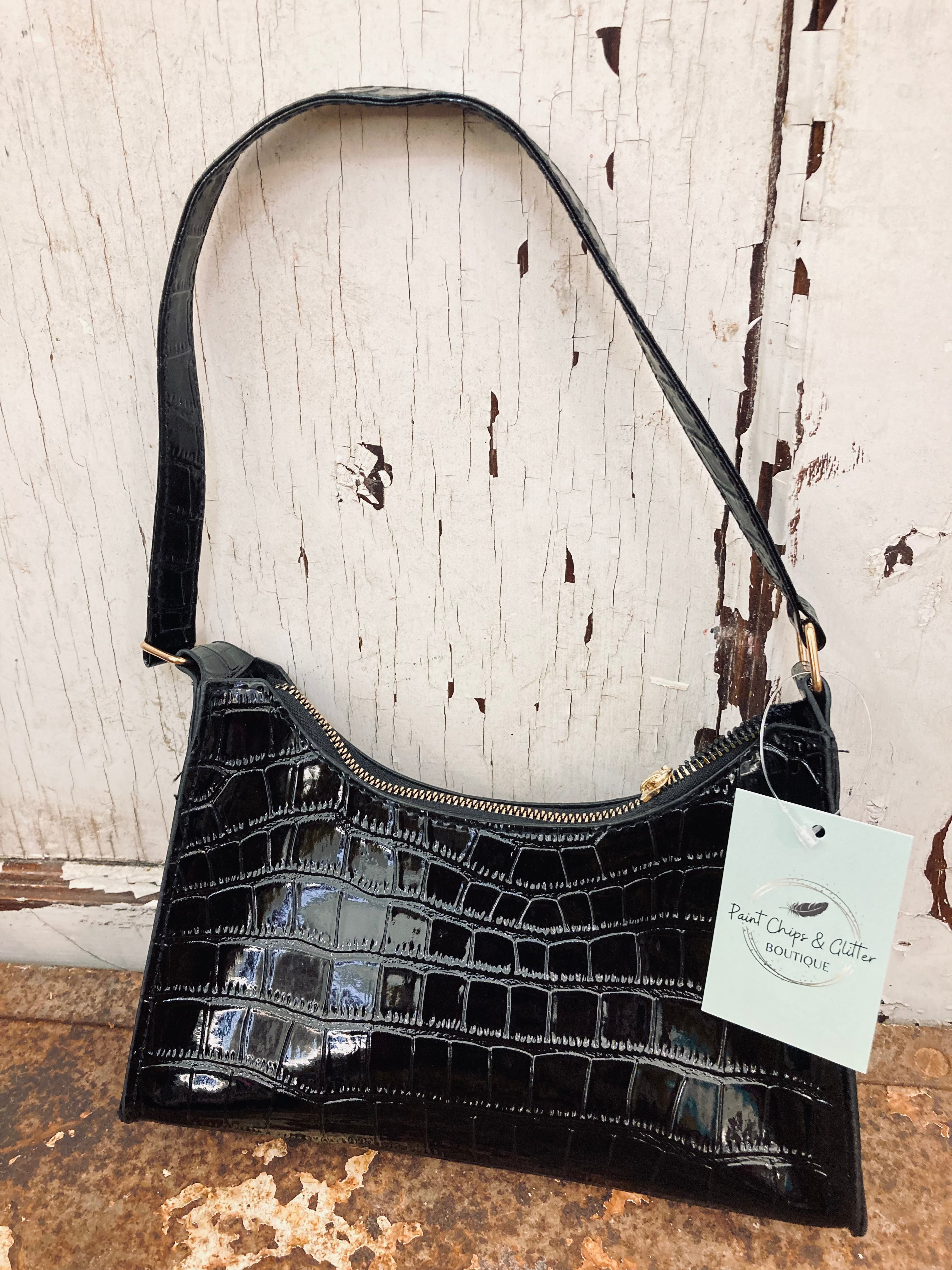 Jenny Crocodile Shoulder Bag