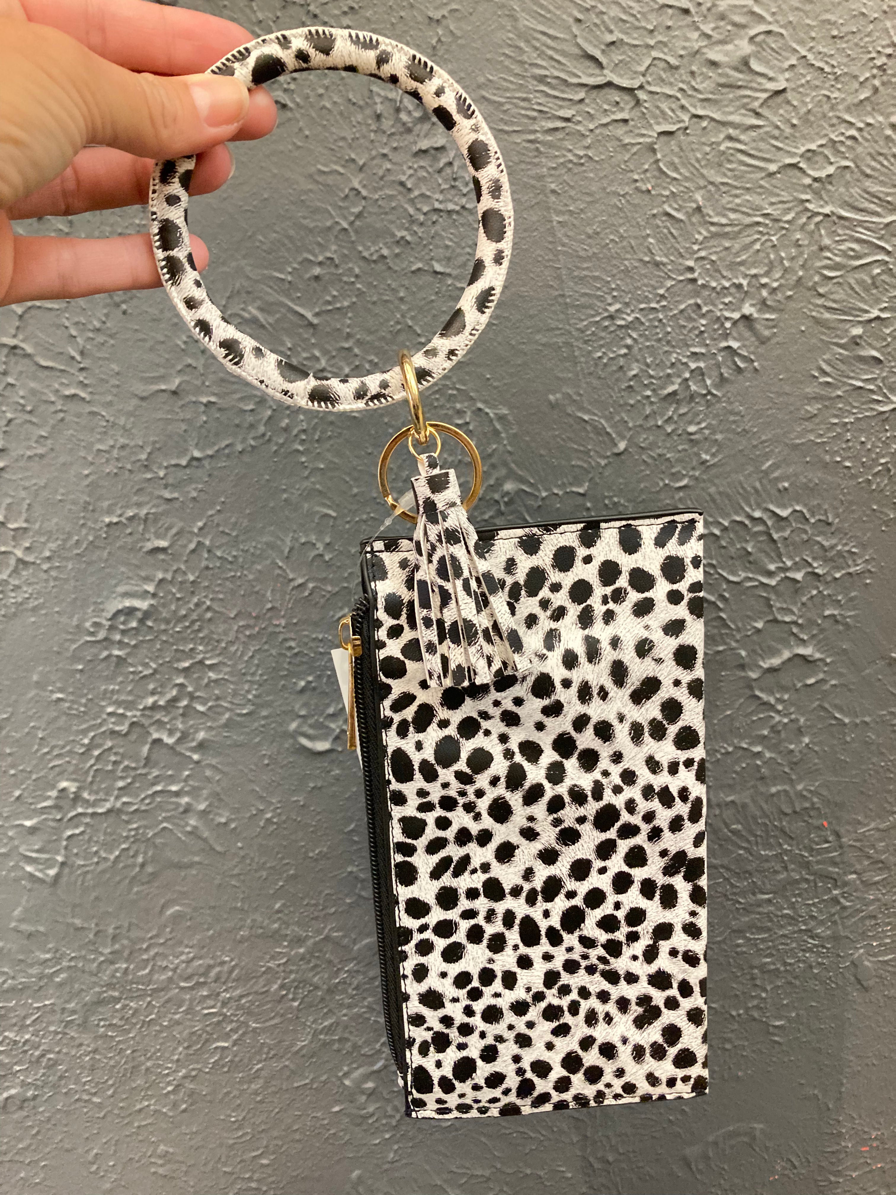 Snow Leopard Wristlet
