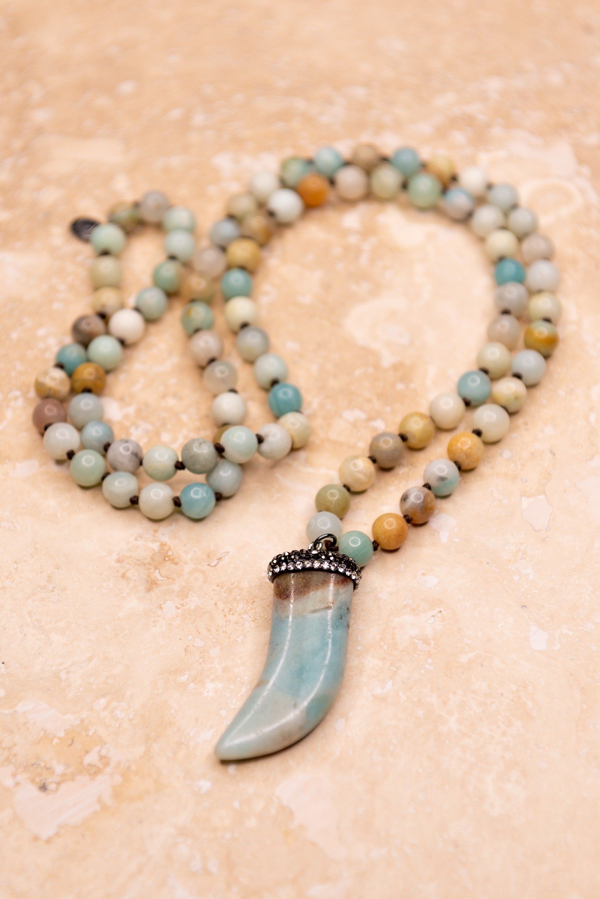 Catie Amazonite Pendant Necklace