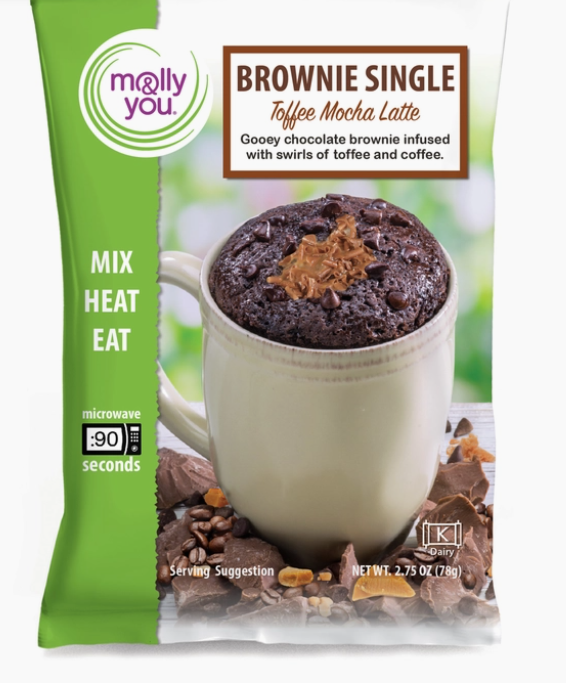 Toffee Mocha Latte Brownie Microwave Single Serve