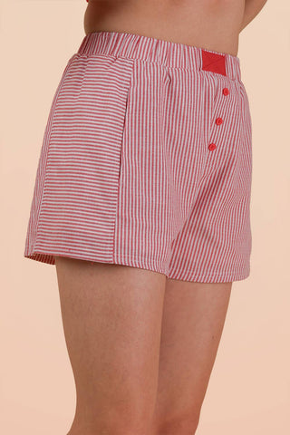 Red Stripe Boxer Shorts