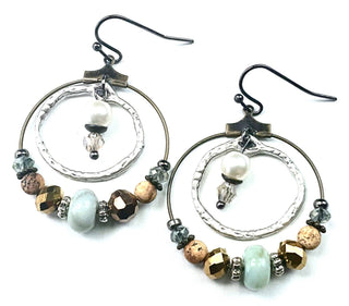 Beaded Hoop Earrings