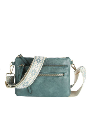 Melissa Multi Zip Pocket Crossbody