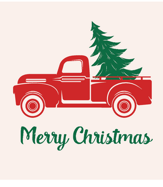 Euroscrubby Christmas Truck Dishcloth