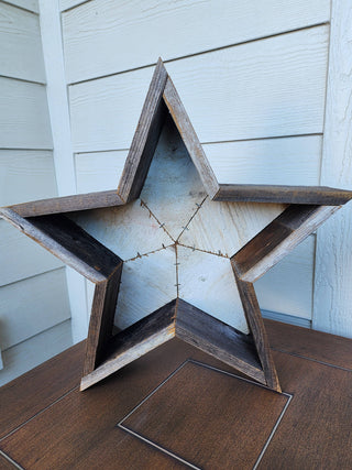 Rustic Star Reclaimed Wood Planter