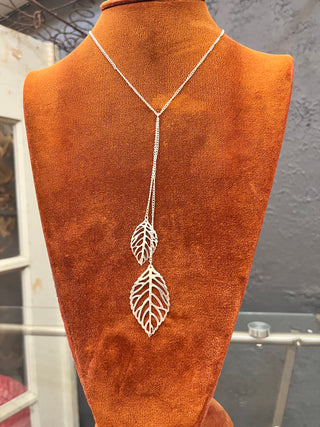 Silver Leaves Necklace