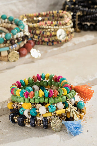 Vintage Colorful Bracelet Set