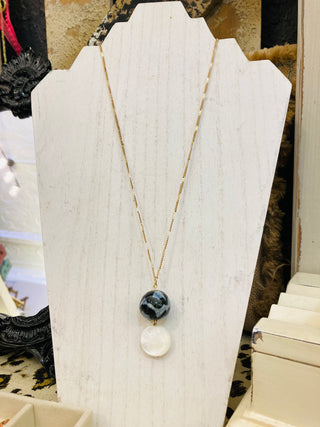 Faye Marble Accent Necklace