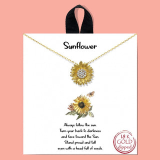 Sunflower Necklace