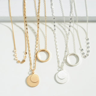 Layered Disk Necklace