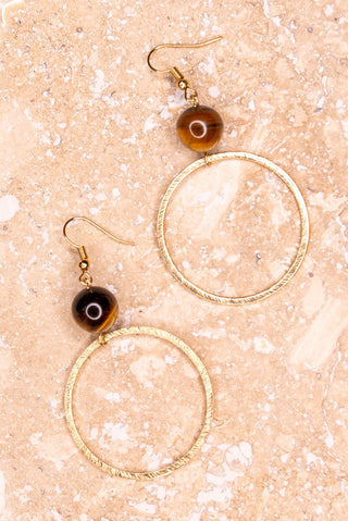 Brea Tiger's Eye Earrings