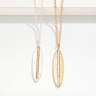 Two-Tone Drop Necklace