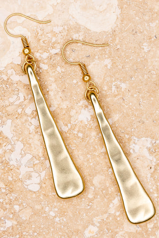 Hammered Gold Earrings