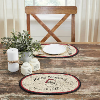 Jolly Ole Santa Jute Oval Placemat