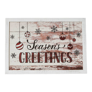Season's Greetings Ornaments Wall Hanging