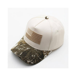 Camo Flag Embroidered Trucker Hat