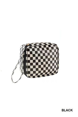 Checkered Grab & Go Accessory Bag