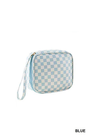 Checkered Grab & Go Accessory Bag