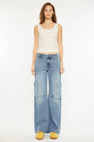 Cassie Cargo Jeans by KanCan