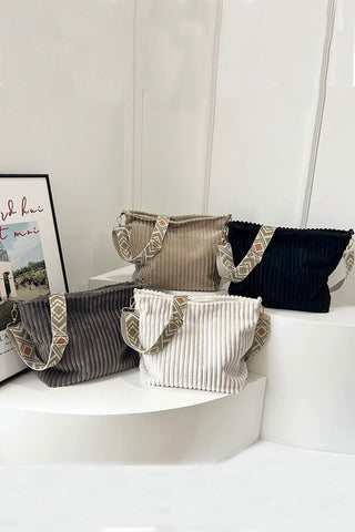 Corduroy Crossbody Bag