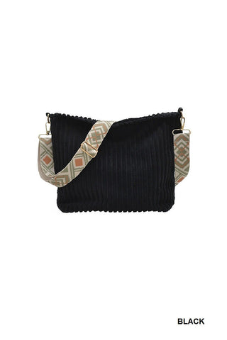 Corduroy Crossbody Bag
