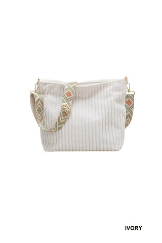 Corduroy Crossbody Bag