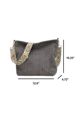 Corduroy Crossbody Bag