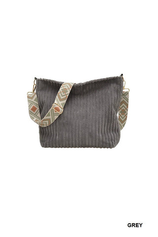 Corduroy Crossbody Bag