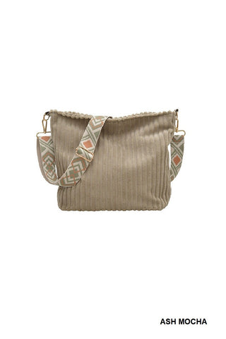 Corduroy Crossbody Bag