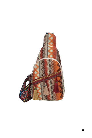 Boho Tassel Sling Bag
