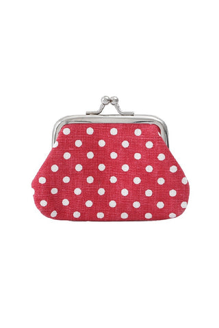 Polka Dot Coin Purse