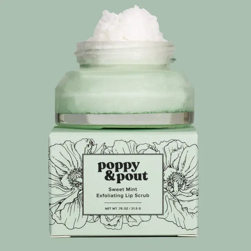 Poppy & Pout Sweet Mint Lip Scrub