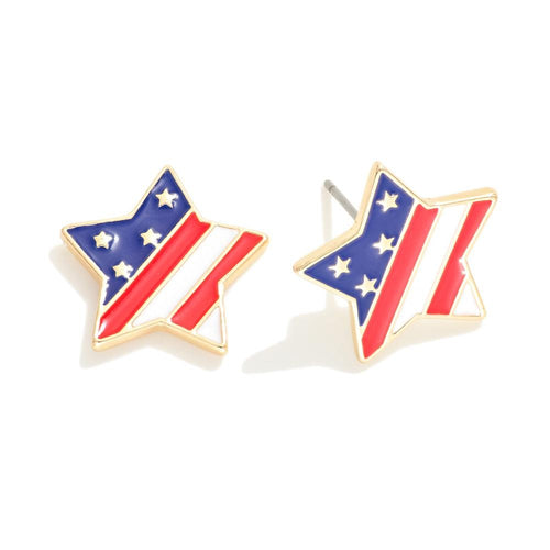 Americana Star Earrings