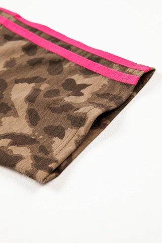 Sarah Leopard Tee Shirt Dress
