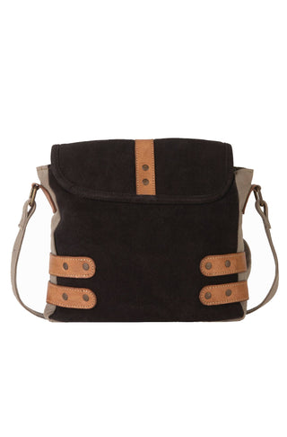 Buckled Up Up-Cycled Canvas Crossbody