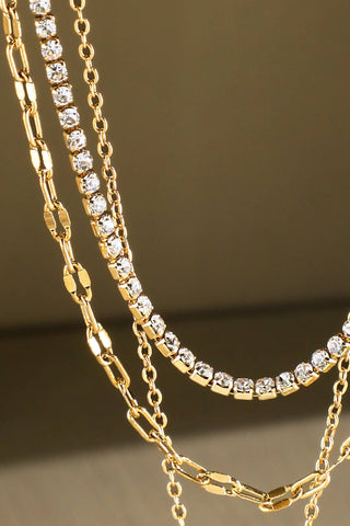 Crystal Teardrop Pendant Necklace