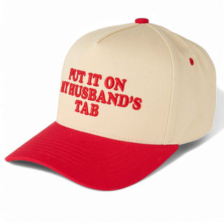 Embroidered Put It On My Husband's Tab Trucker Hat
