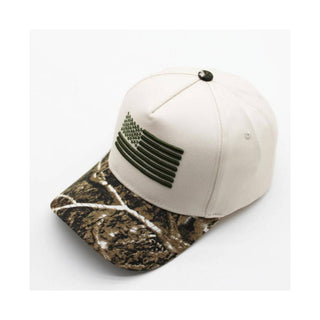 Camo Flag Embroidered Trucker Hat