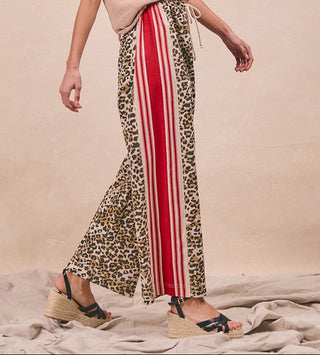 The Statement Stripe Leopard Pants