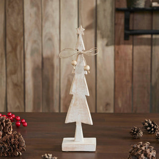 Small Wooden Star Top Christmas Tree
