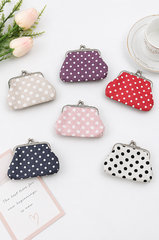 Polka Dot Coin Purse