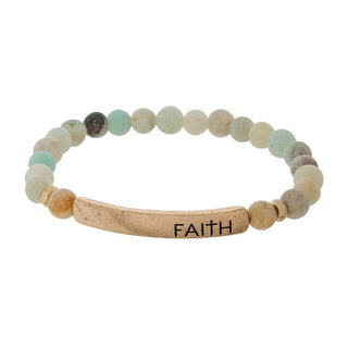 Faith Beaded Bracelet