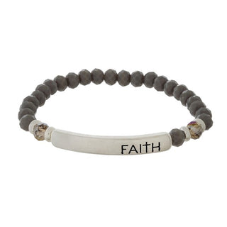 Faith Beaded Bracelet