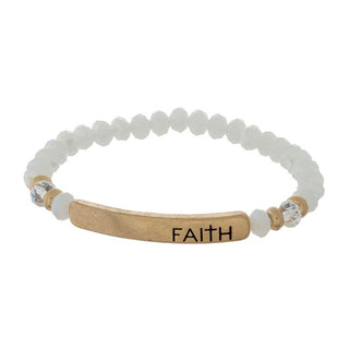 Faith Beaded Bracelet