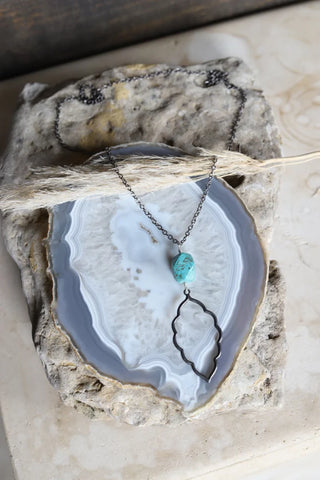 Turquoise Filagree Necklace